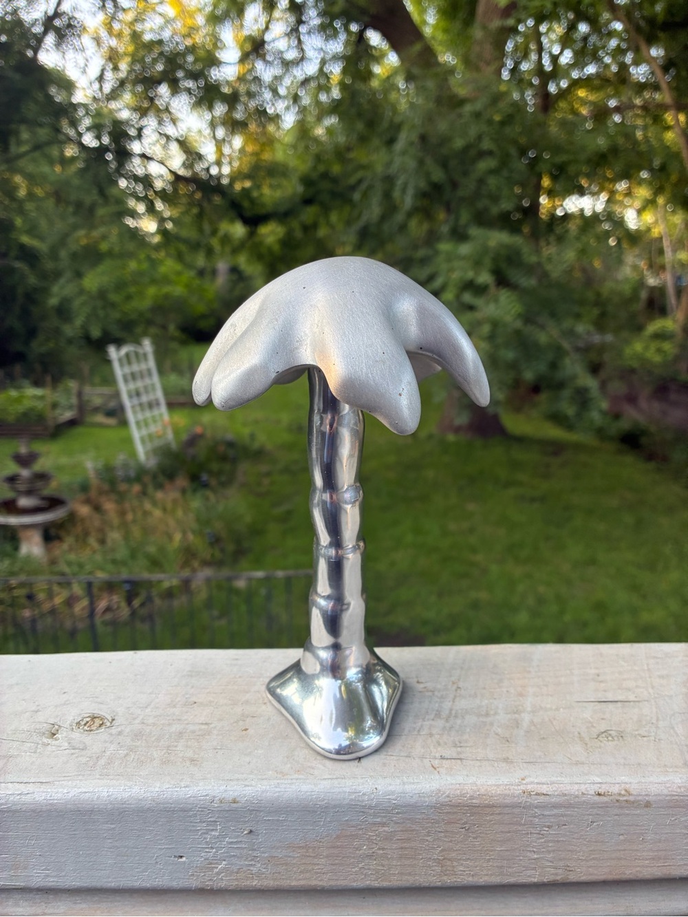 Rare Hoselton Aluminum Palm Tree Sculpture